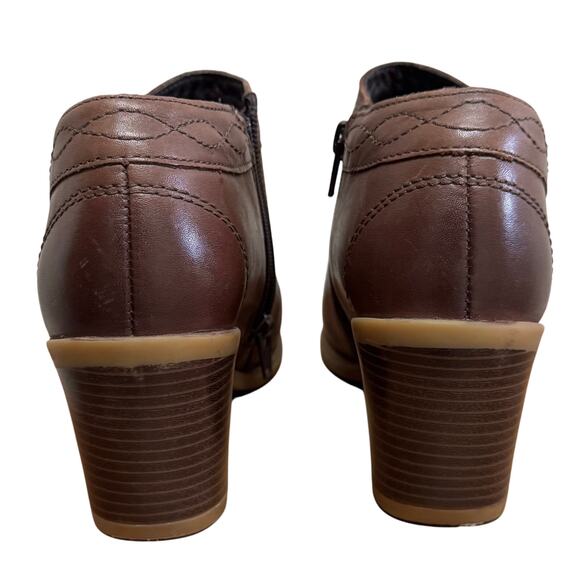 Earth Shoes “Lina Austin Wide” Leather Booties – Size 7W (EU 38 - Picture 6 of 8